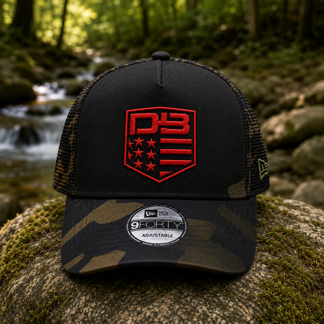 Diamondback Firearms Embroidered Black Camo Trucker Hat Adjustable Cap