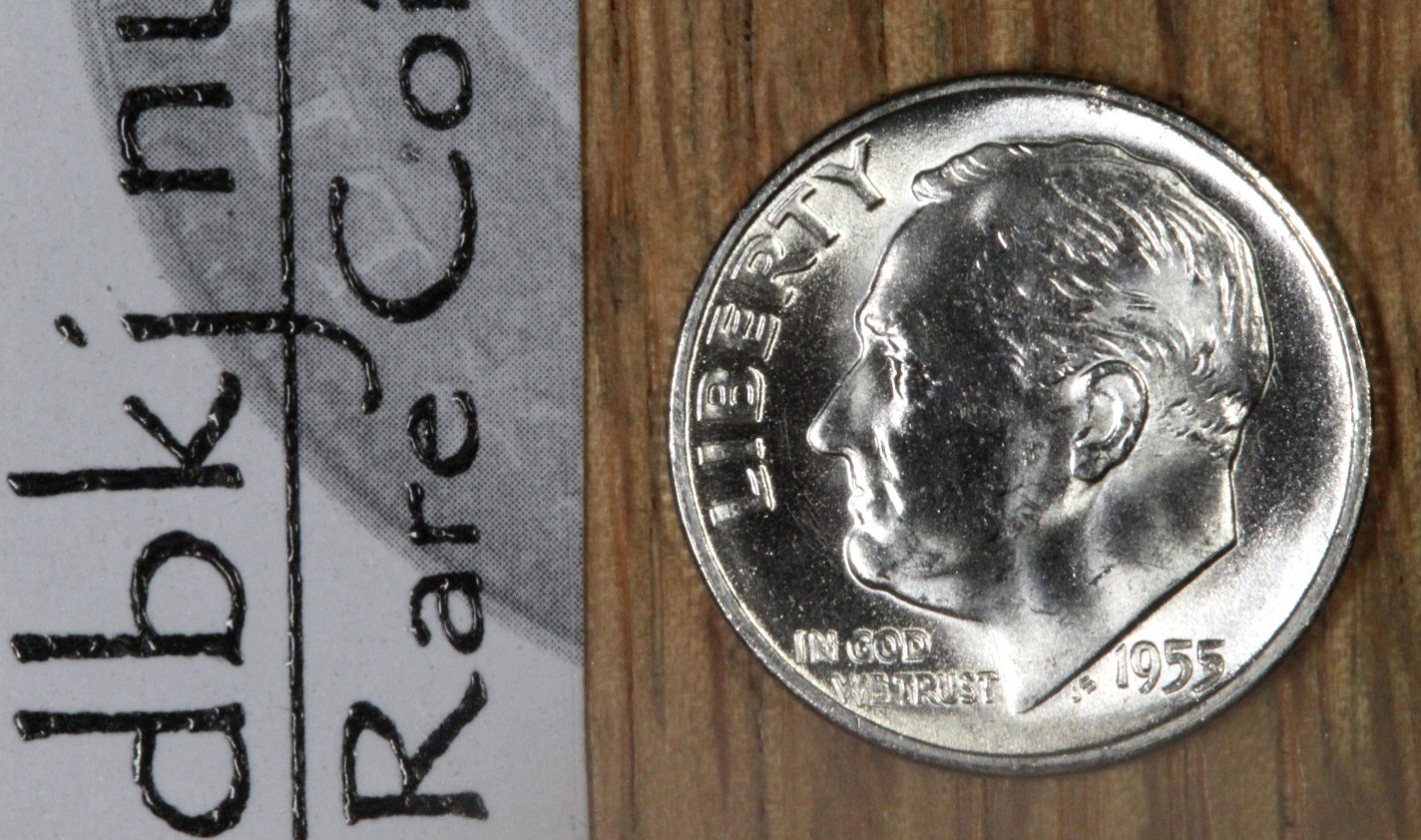 1955 S Roosevelt Dime 10¢ - BU - Choice to Gem Uncirculated