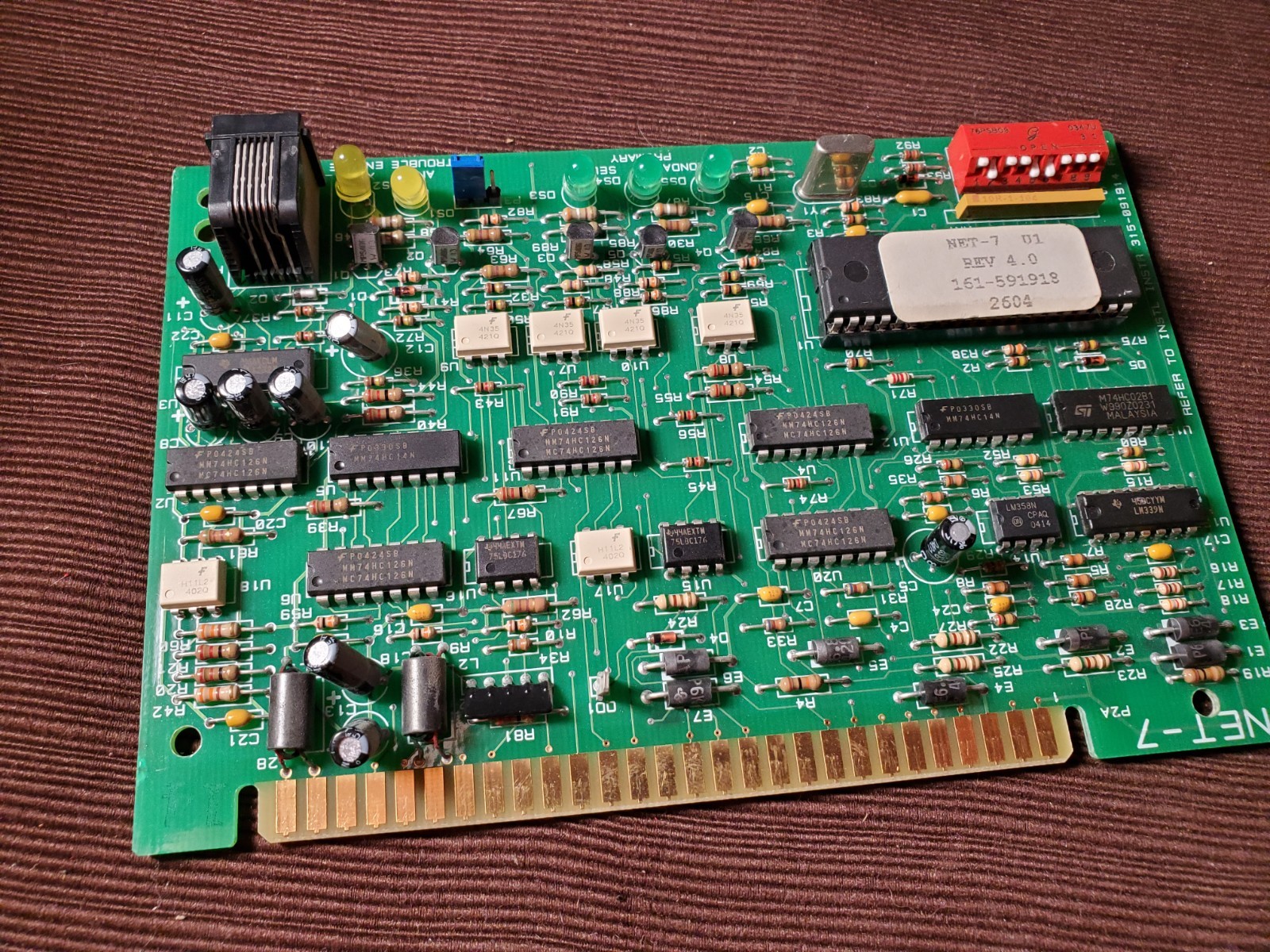 Siemens NET-7 Fire Alarm Communications Interface Card