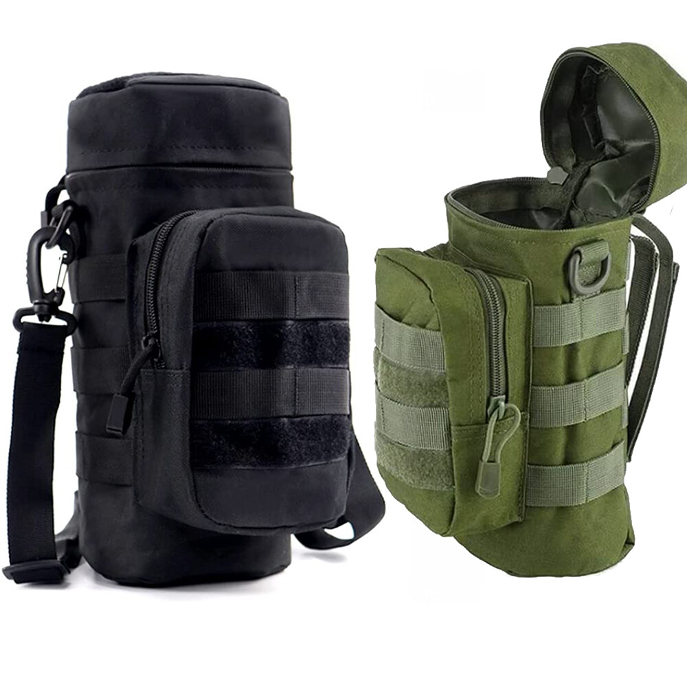Outdoor Tactical Molle Water Bottle Bag Waist Large Capacity Water Bottle Bag