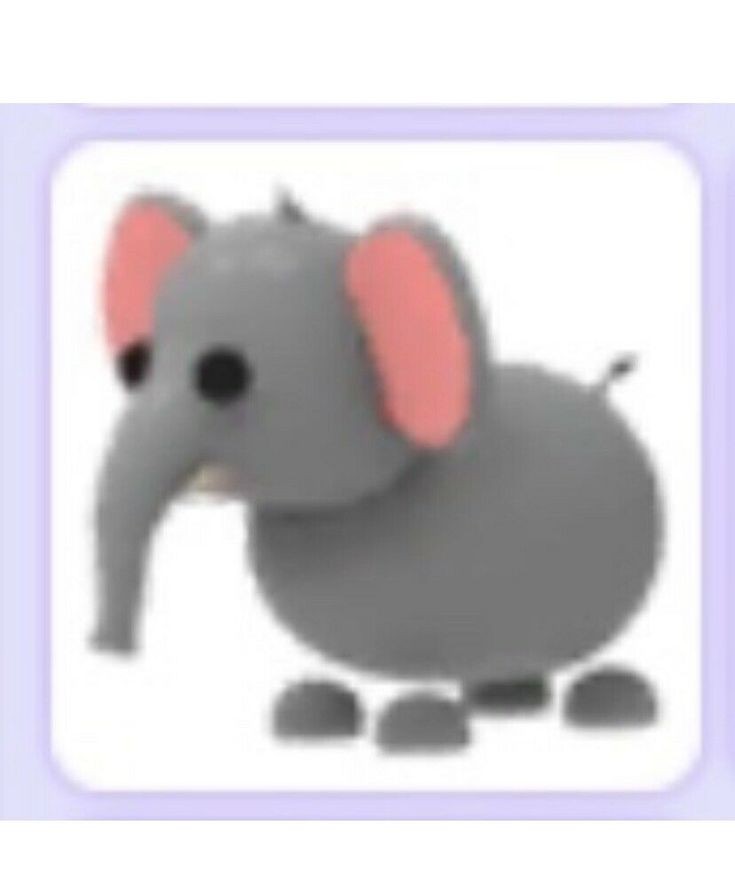 Adopt Me! - NO POT Elephant - Fully Grown 🐘 [ Virtual Item ]