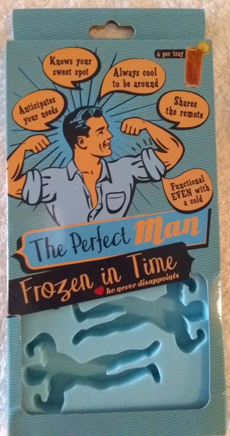 The Perfect Man Frozen in Time Silicone Ice Cube Tray Jello Shots Chocolate Mold
