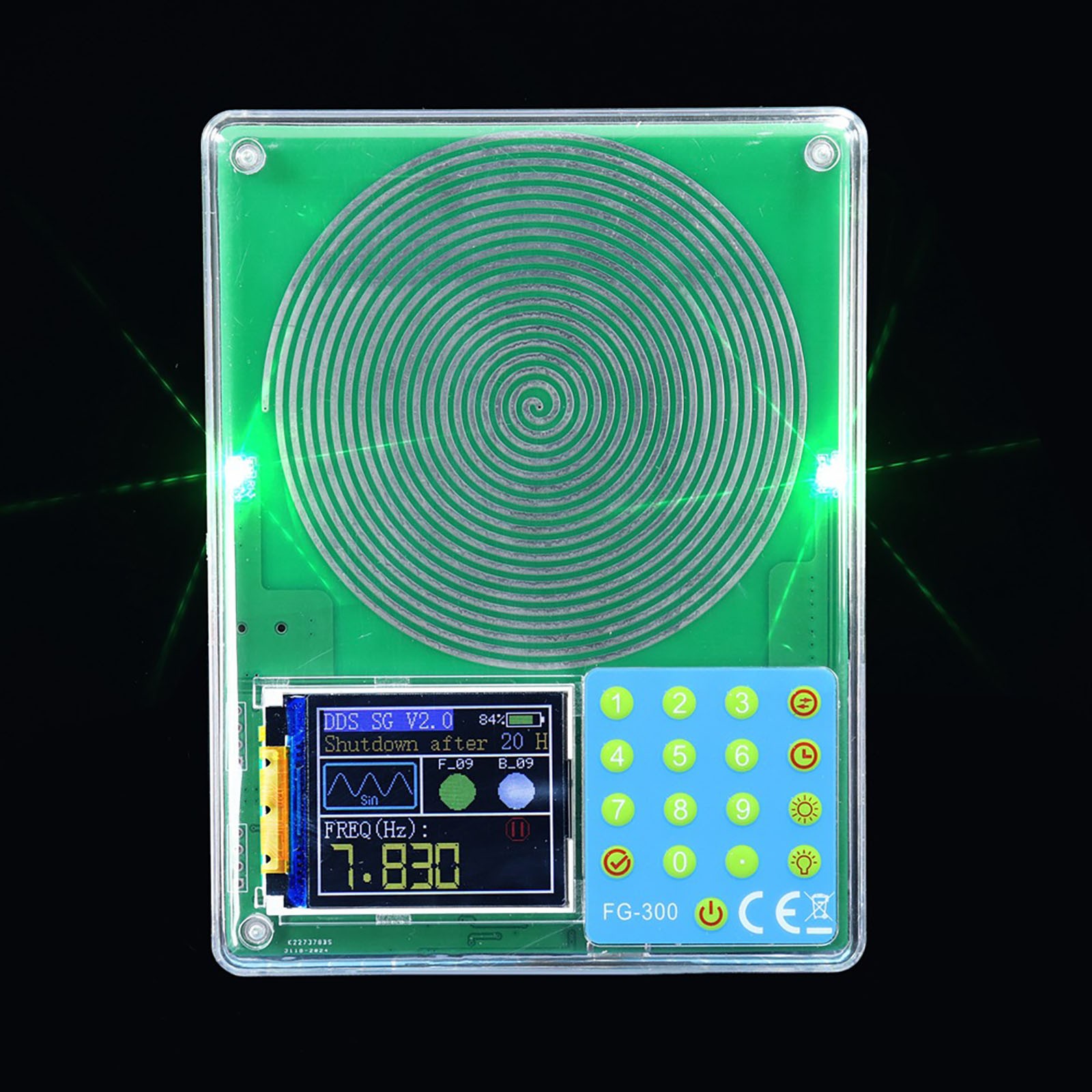 7.83Hz Frequency Generator with Programmable Modulation and Waveform Selection