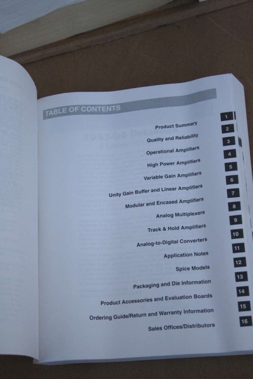Comlinear Corporation Solutions With Speed 1993- 1994 Catalog Datasheet Manual