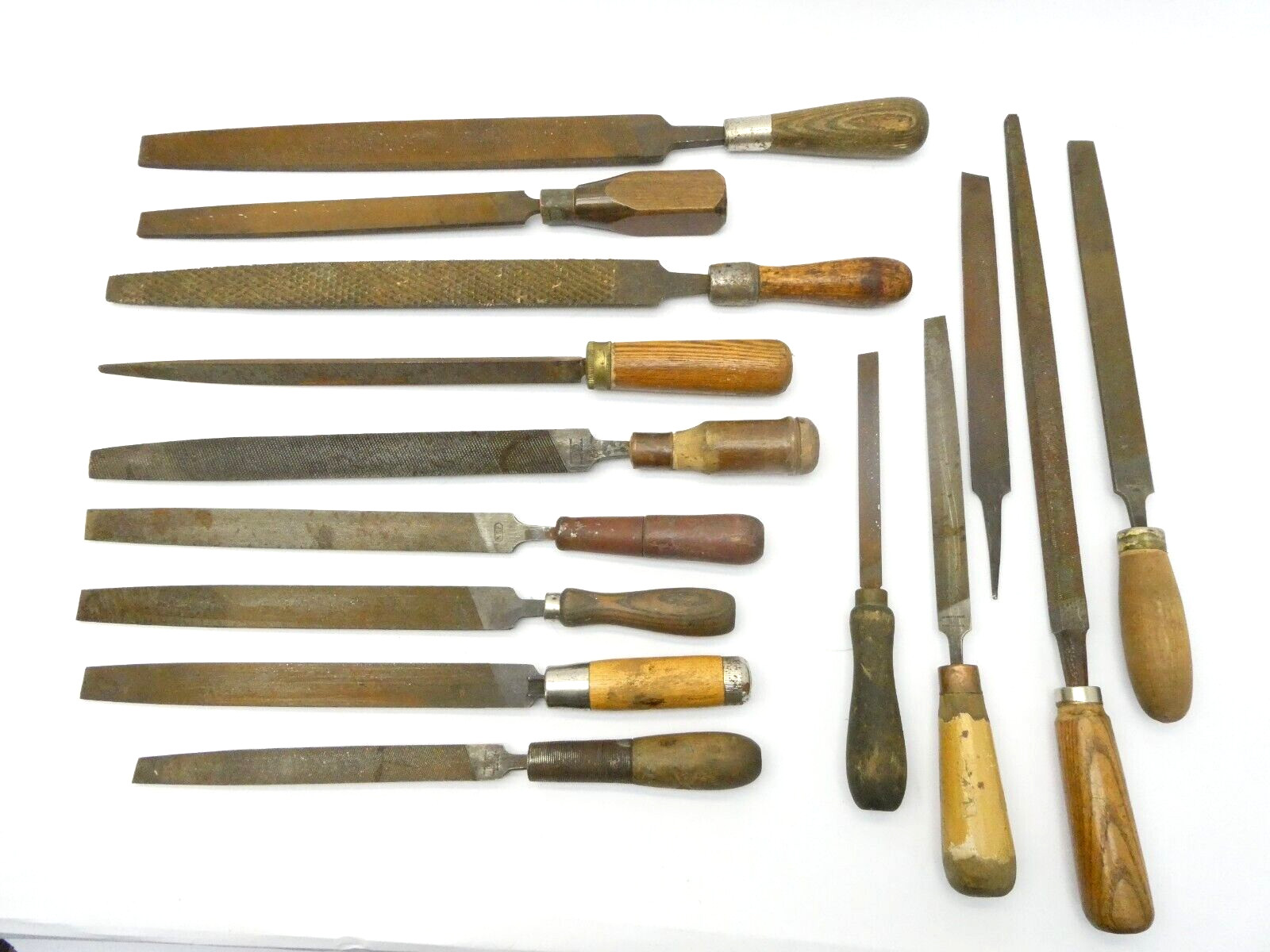 Antique Lot Kearney & Foot K&F USA Woodworking Hand Tools Files Homemade Handles