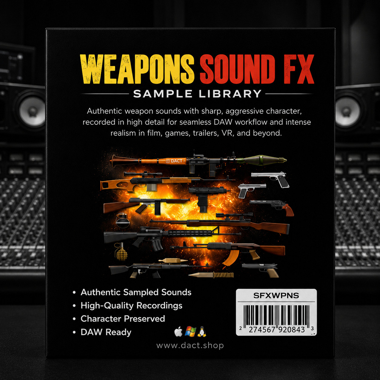 Weapons Sound FX Sample Library