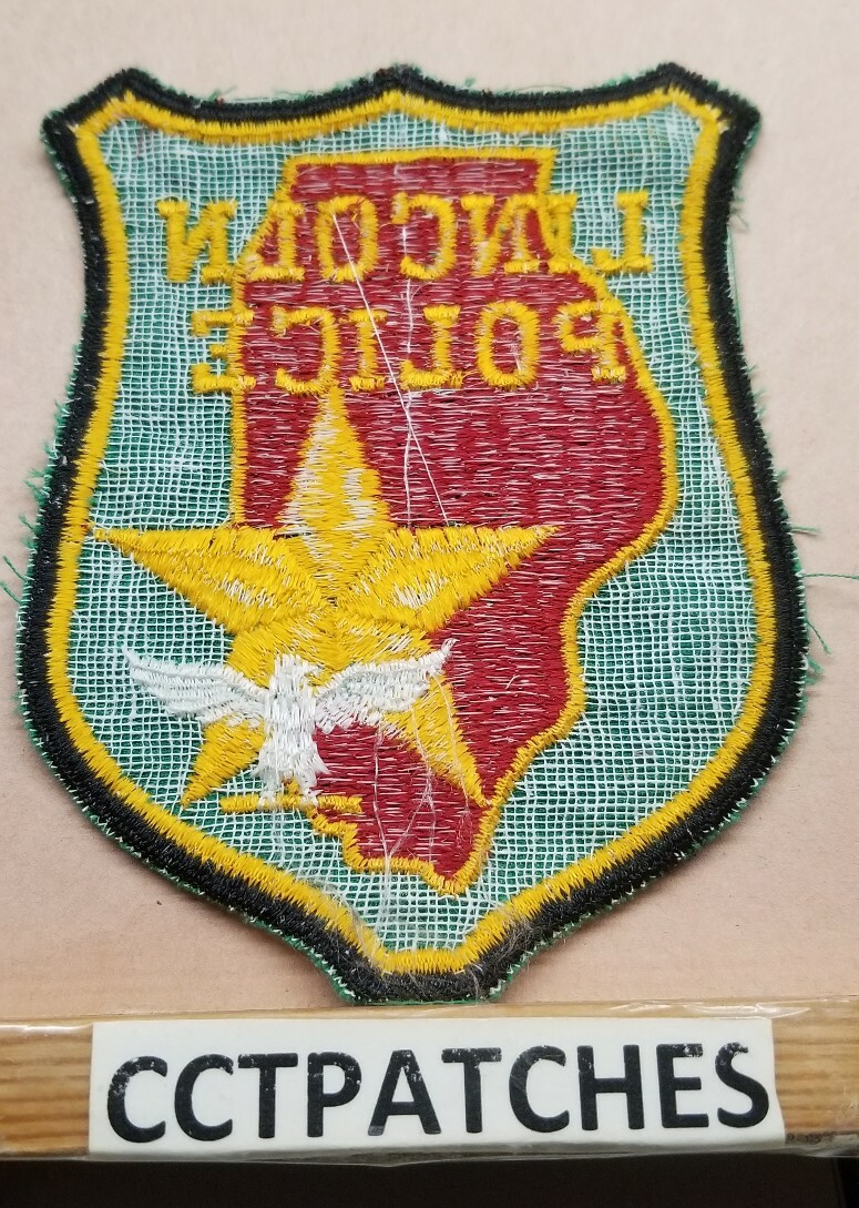 LINCOLN, ILLINOIS POLICE SHOULDER PATCH IL