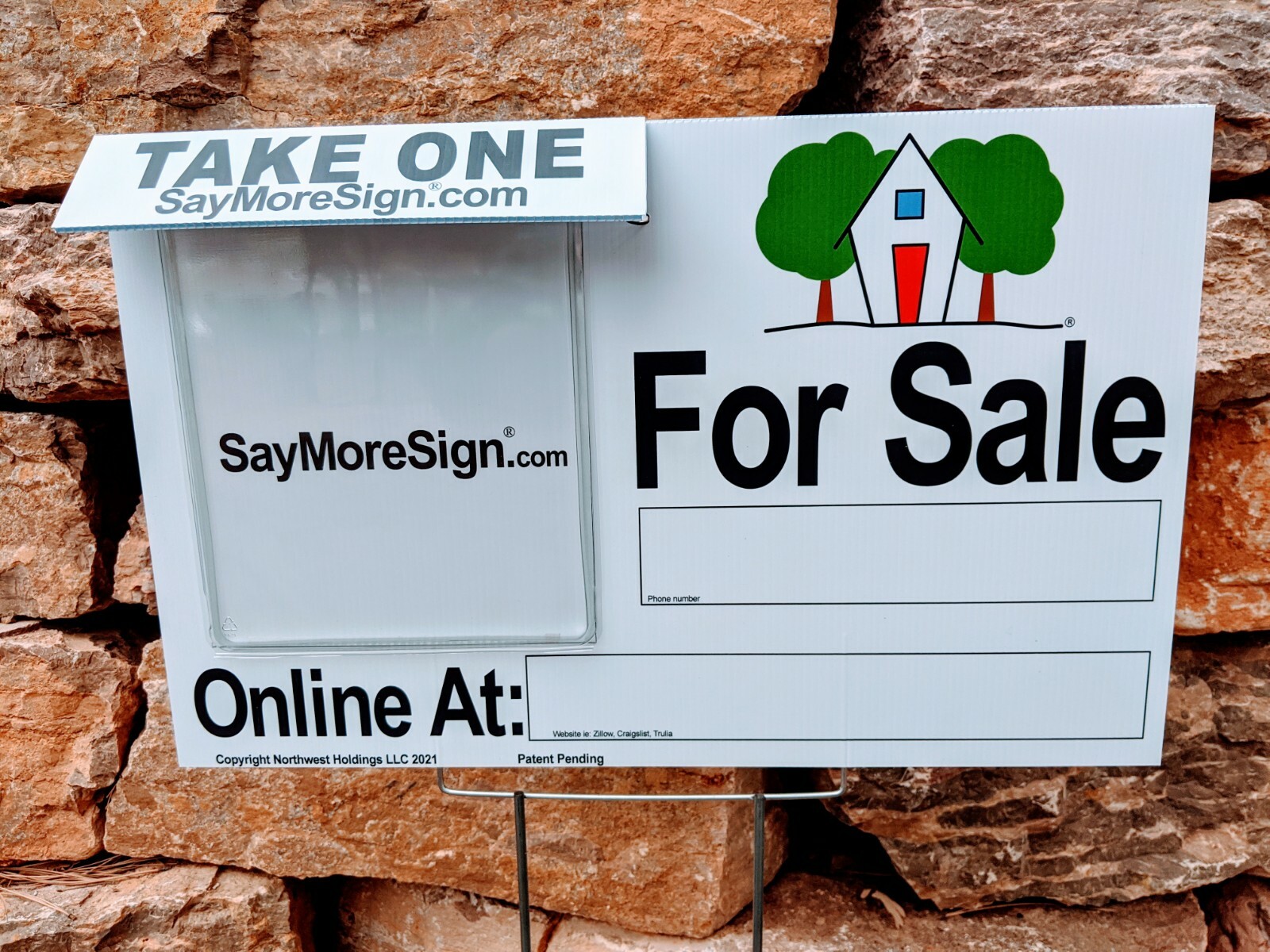For Sale By Owner Sign,  For Sale by Owner Sign with Brochure Box