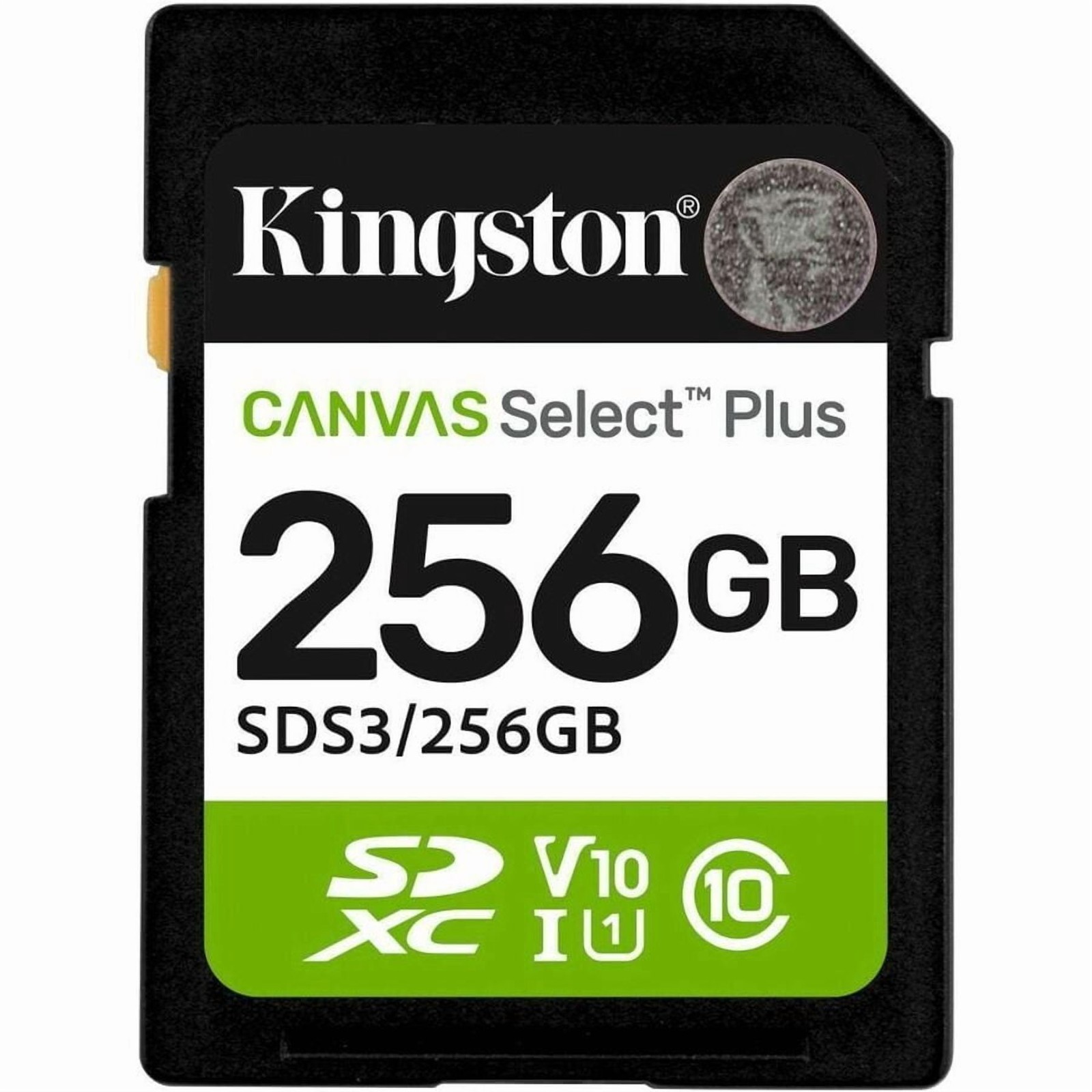 Kingston Canvas Select Plus 256 GB Class 10/UHS-I [U1] V10 SDXC - 1 (sds3-256gb)