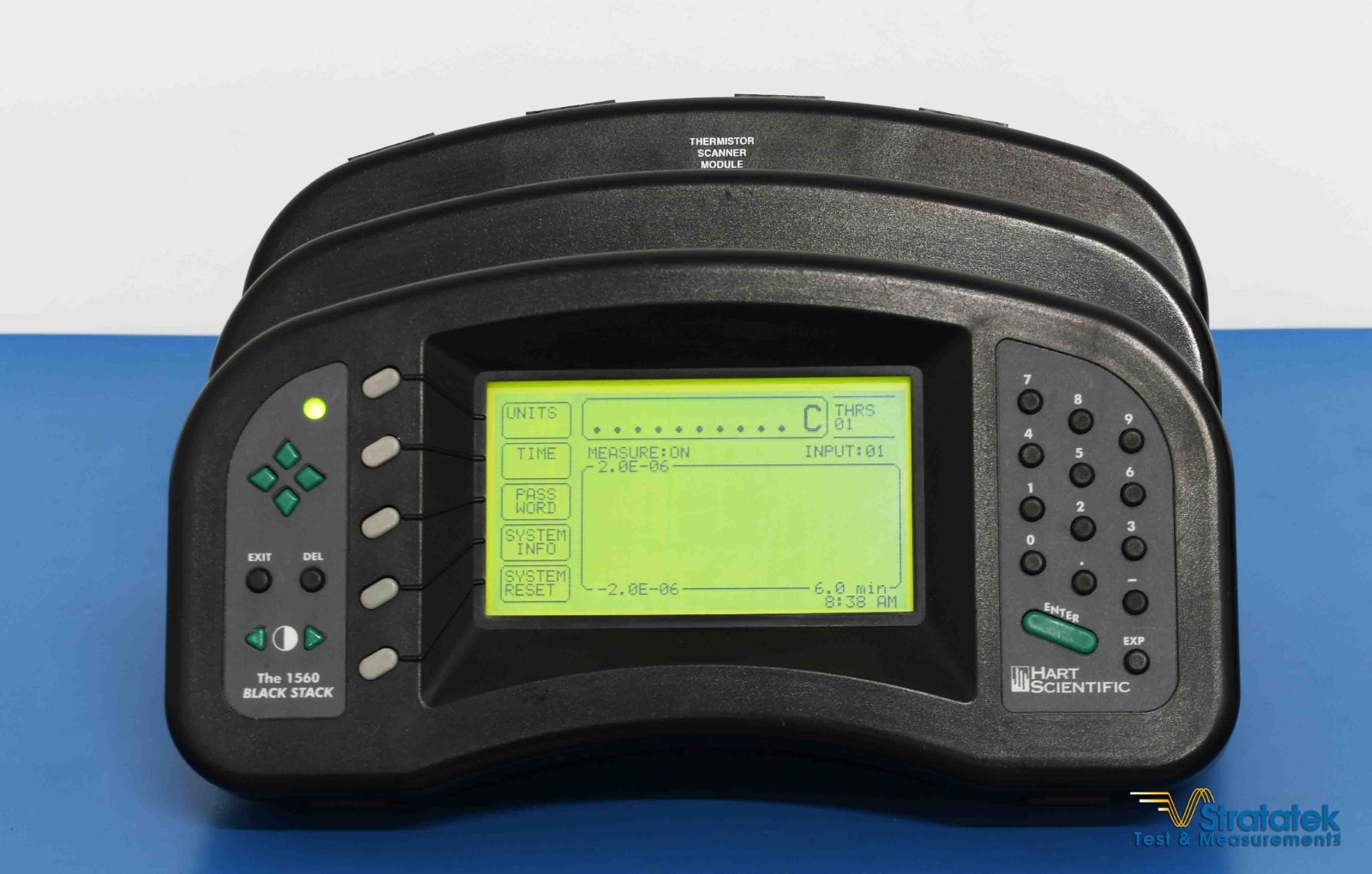 Fluke 1560 Black Stack Thermometer Readout with 3 Modules And Warranty