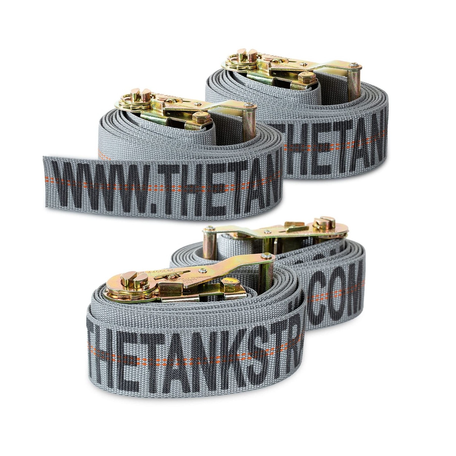 Motorcycle Tie Down Straps (4pk Grey) - 10.000 lb Webbing Break... USA FAST SHIP