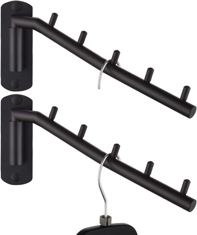 Stainless Steel Swing Arm Hook, Drying Closet Storage Hanger