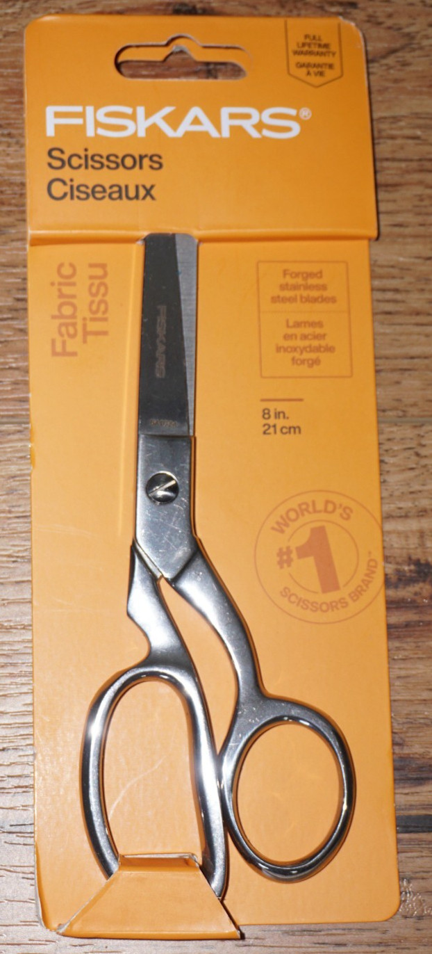 New Fiskars Premier Forged Steel Fabric Scissors 8" 3-062705
