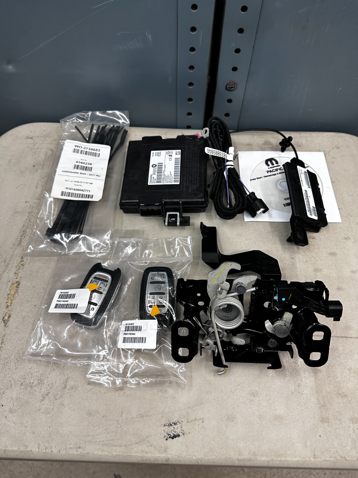 82214545AB Mopar Remote Start Kit for 2017-2020 Chrysler Pacifica