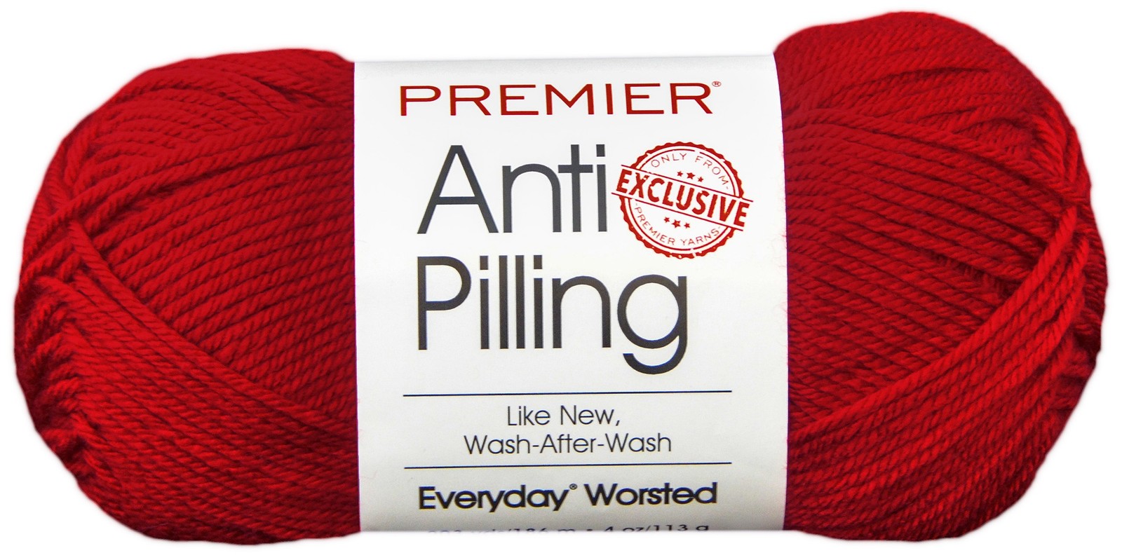 Premier Anti-Pilling Everyday Worsted Yarn-Really Red - DN100-7