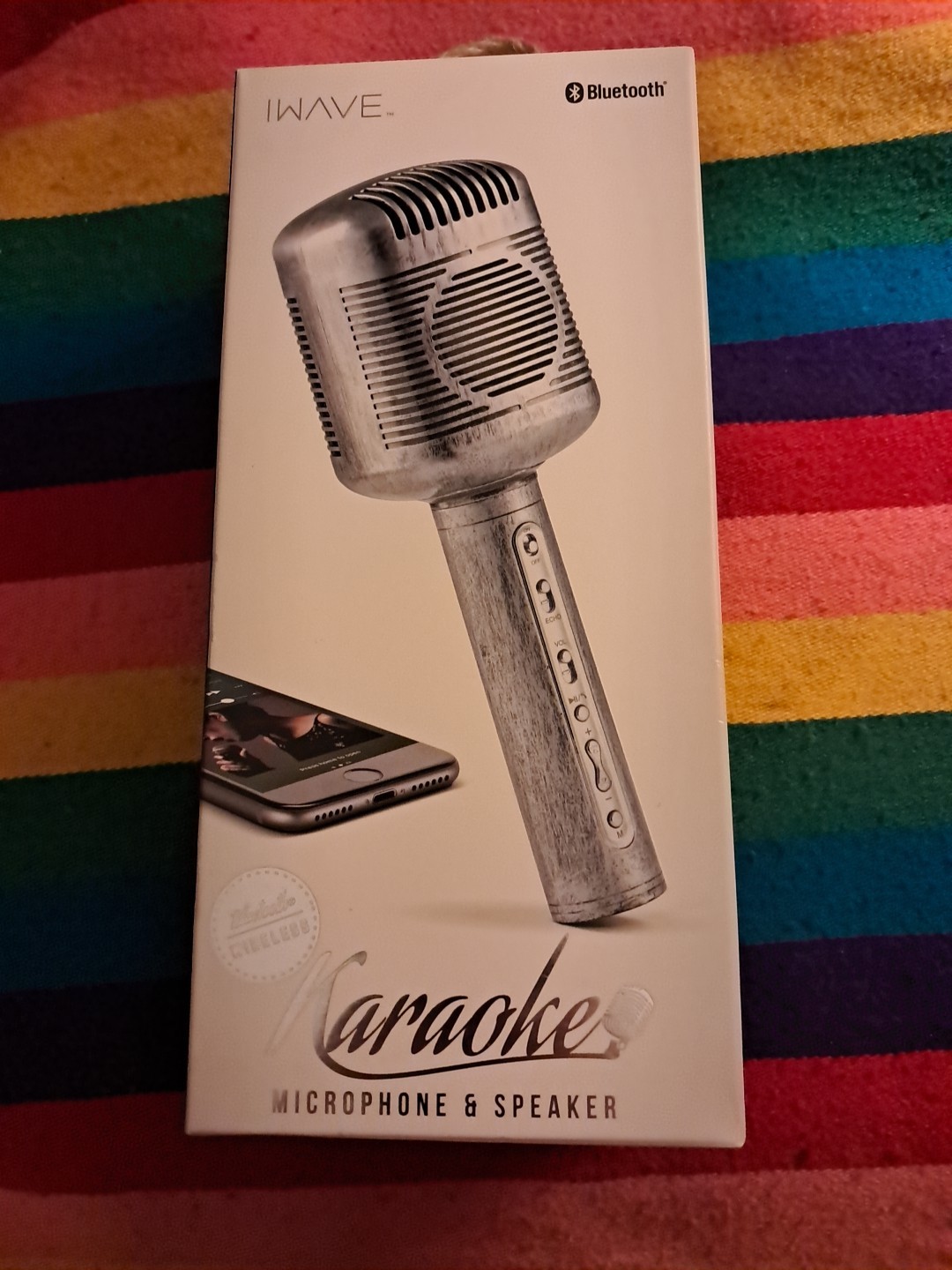 IWAVE BLUETOOTH WIRELESS KARAOKE MICROPHONE & SPEAKER 10 WATT SPEAKER DRIVER UNI