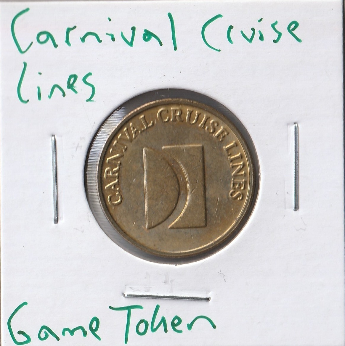 Game Token Carnival Cruise Lines