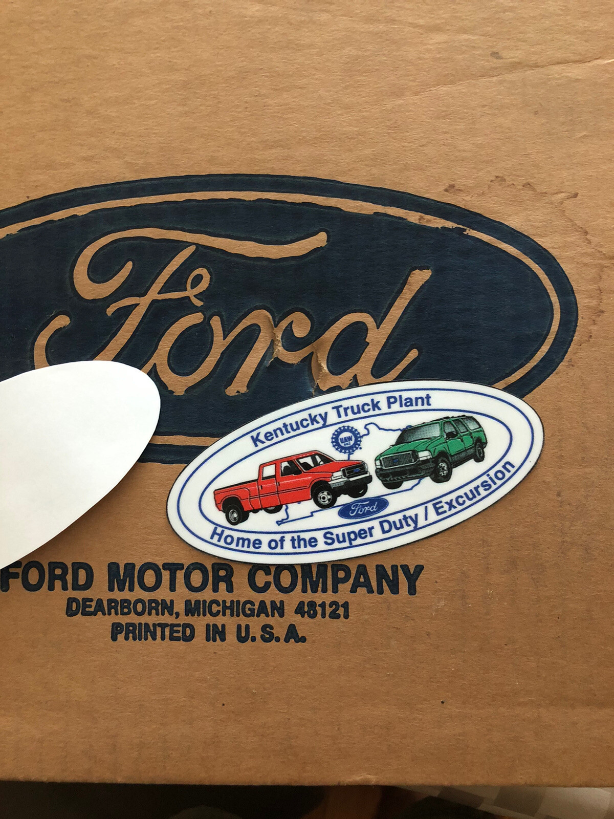 Ford Kentucky Truck Plant Windshield Decal Sticker Super Duty KTP F250, F350