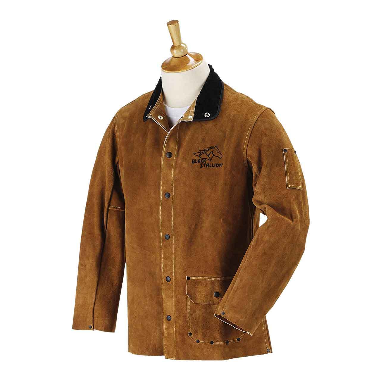 Black Stallion 36WC 36" Quality Side Split Cowhide Welding Jacket Large