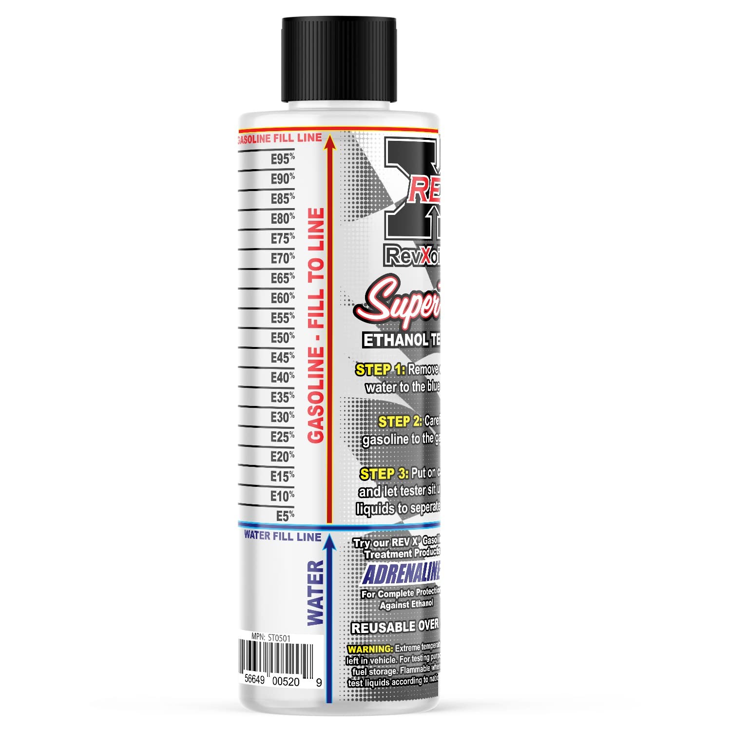 Rev X E85 Super Tester - Reusable Gasoline Ethanol Testing Kit