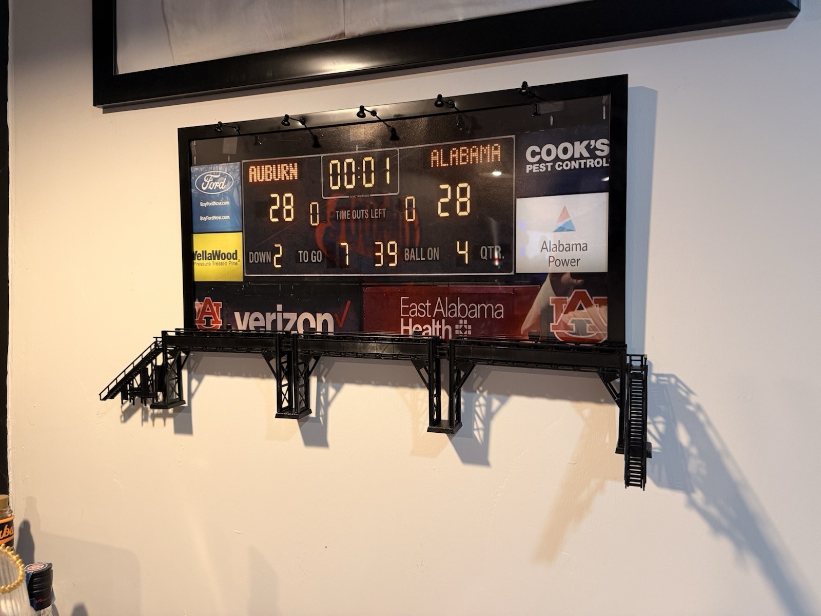 Custom Sports Scoreboard Sign, Personalized Man Cave Decor, Any Game or Memory