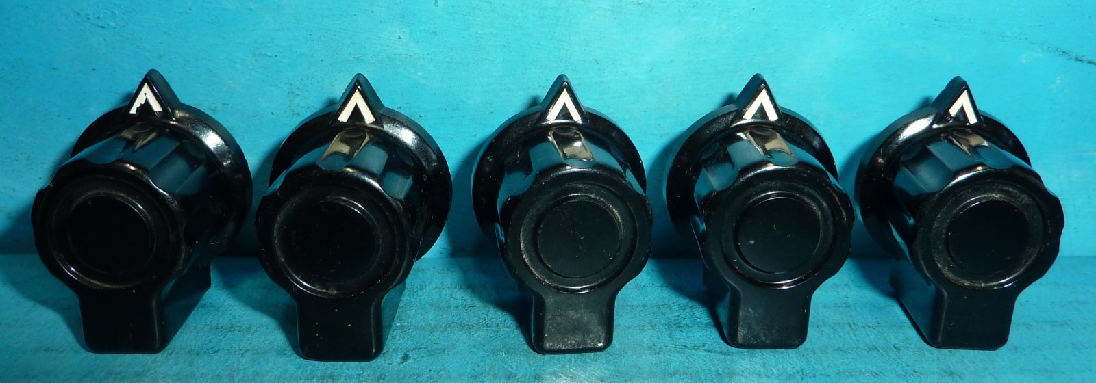 5 GR General Radio KNB-1 Ham Radio Test Gear Bakelite Knobs 7/8in 1/4in Shaft