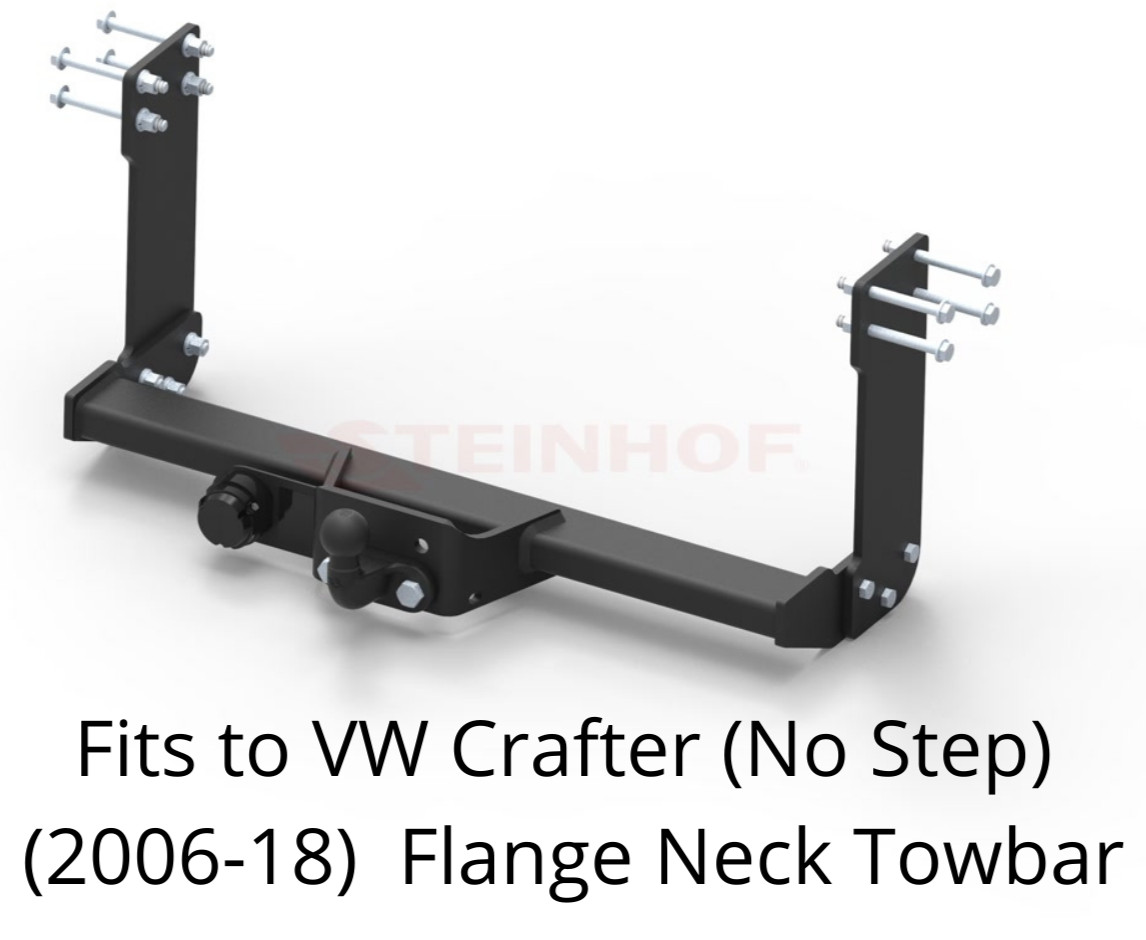 Tow Bar For Volkswagen Crafter Van NO STEP(2006-18) & 13 Pin Bypass Relay - V032