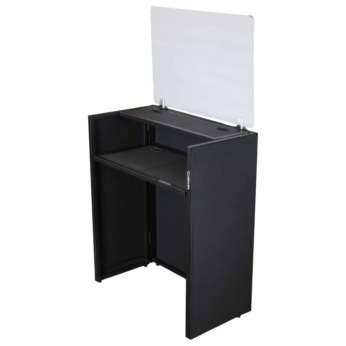 Odyssey DJBOOTHC1 "CONTROL" DJ Booth Facade Frontboard Black Frame White Scri...