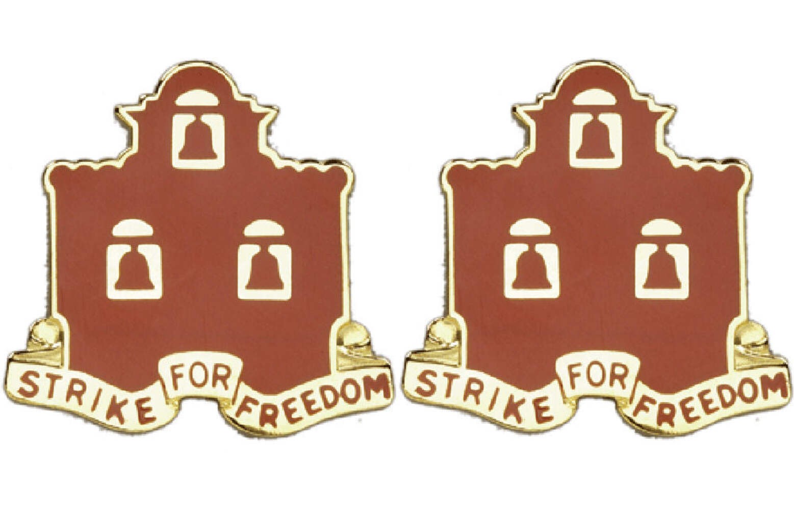 3rd Corps Artillery Distinctive Unit Insignia - Pair - Strike For Freedom