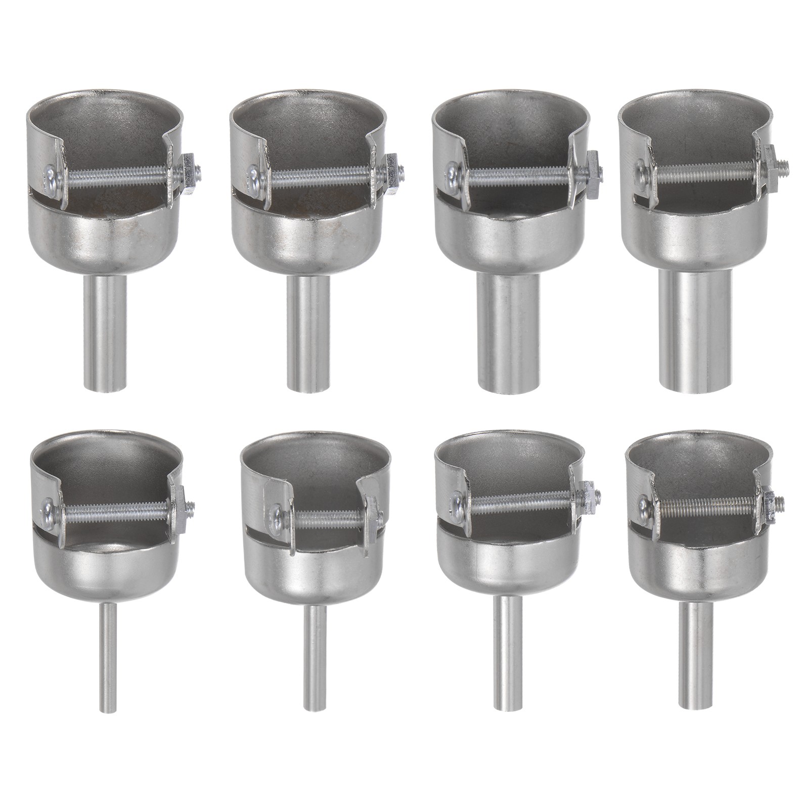 8Pcs Steel Heat Gun Nozzle Kits 3/4/5/6/7/8/10/12mm Replacement Accessory Tool