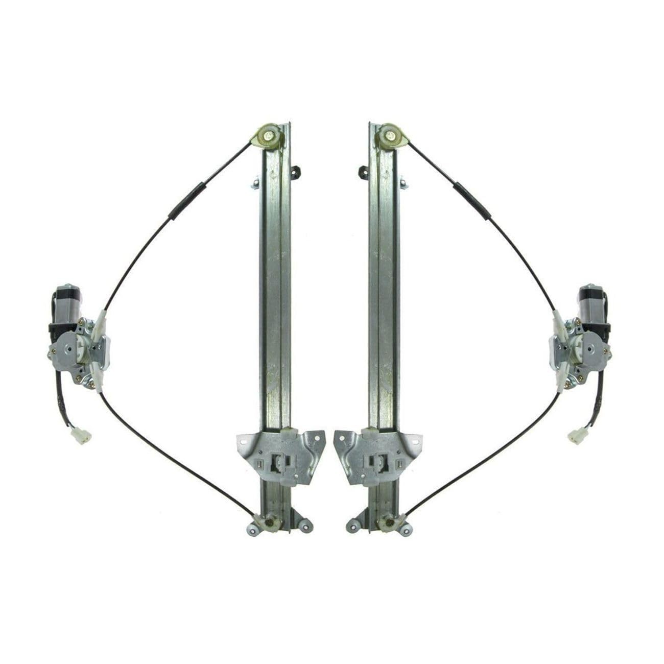 Front Power Window Regulators w/Motors Left & Right 2 Piece WRA50185