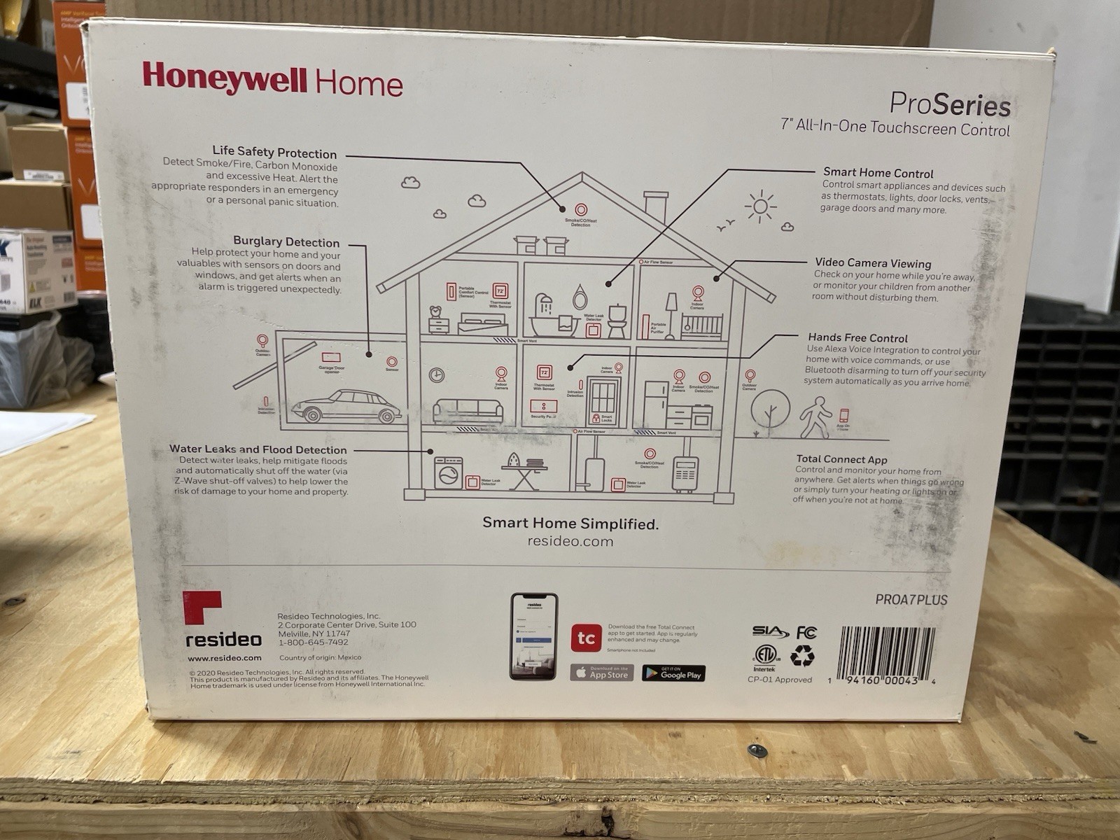 Honeywell PROA7PLUS All-in-One Security Panel - White