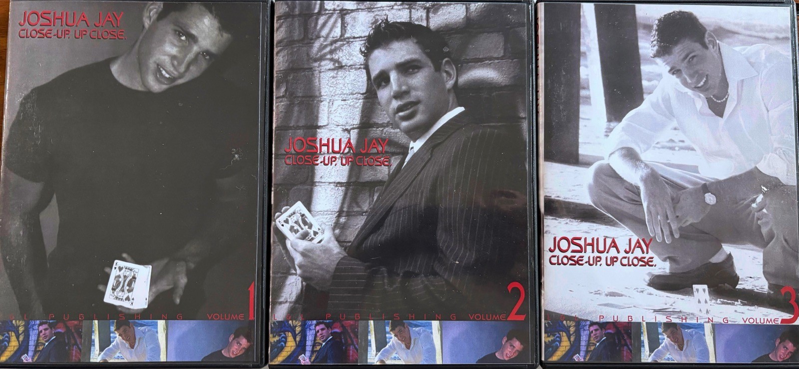 Set Of 3 x JOSHUA JAY - Close Up - Magic DVDs As Pictured S01