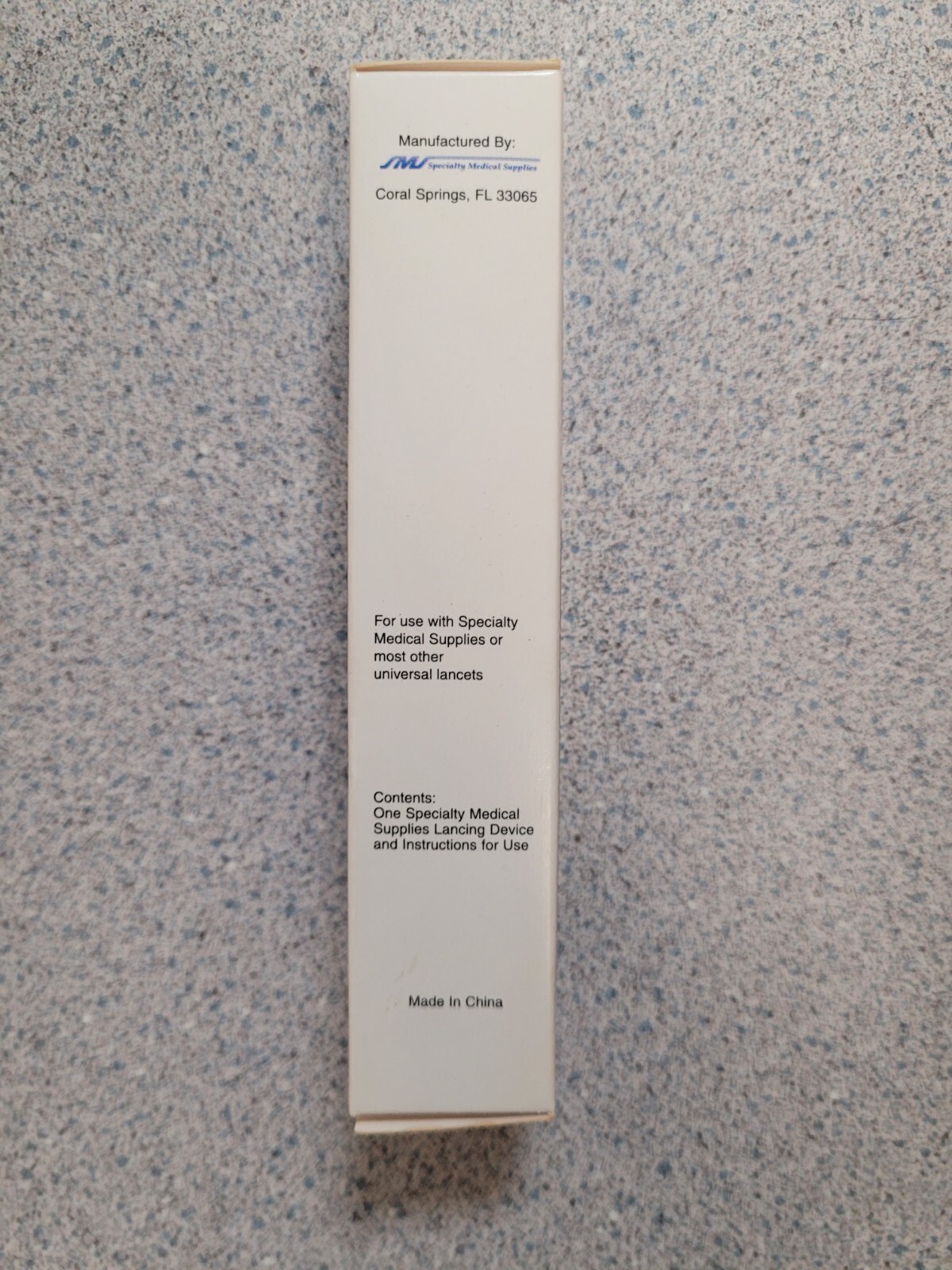 SMS Adjustable Lancing Device