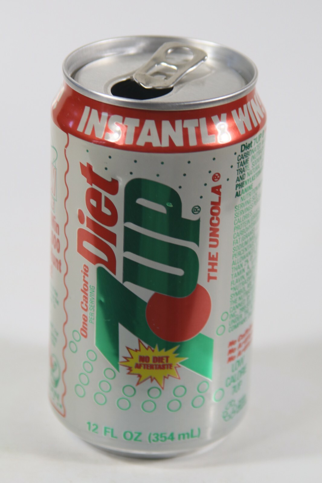Diet 7-Up Soda Can - 12oz Look Inside to Win