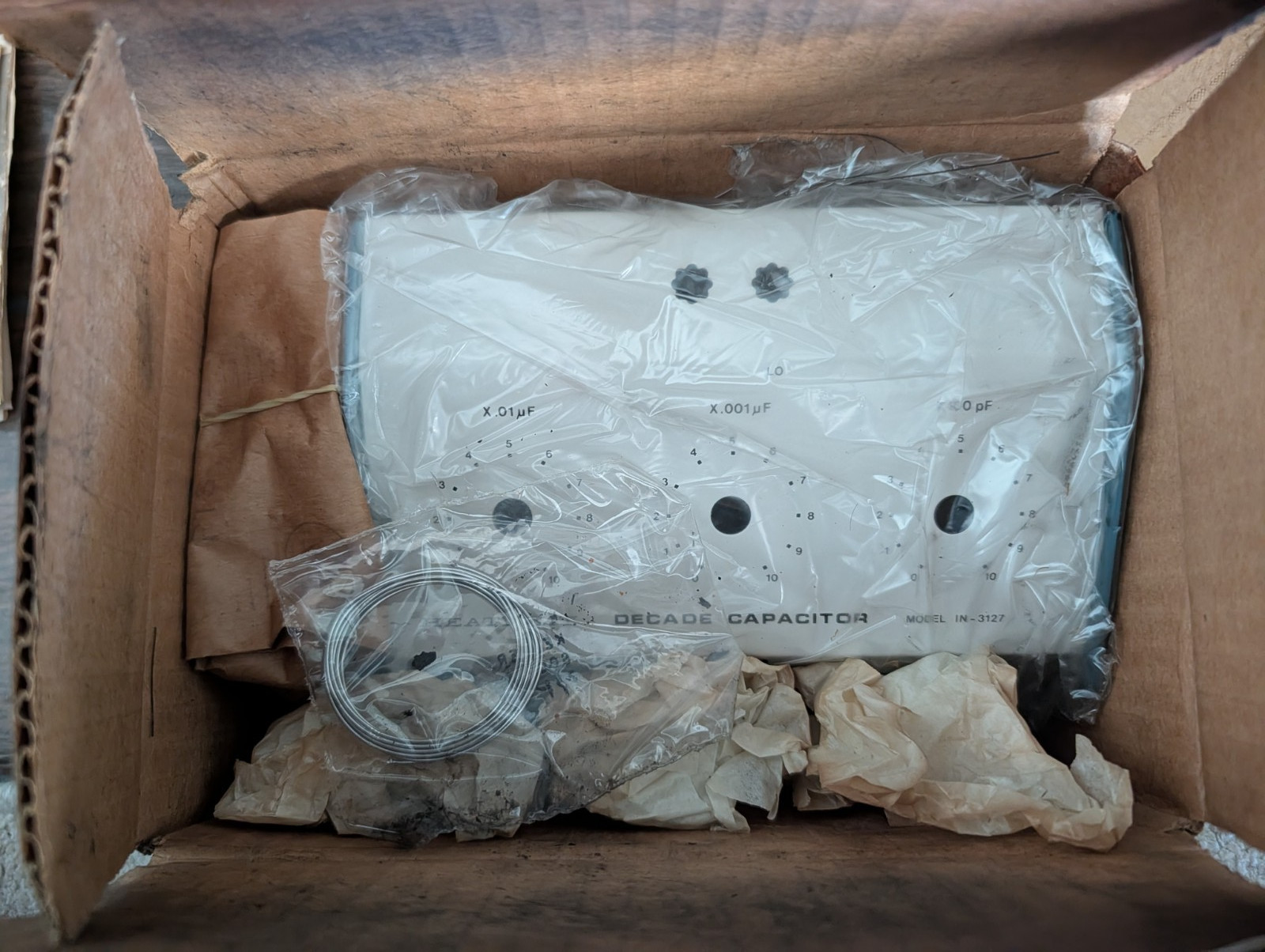 HEATHKIT DECADE CAPACITANCE BOX MODEL IN-3127 - Unassembled, NOS
