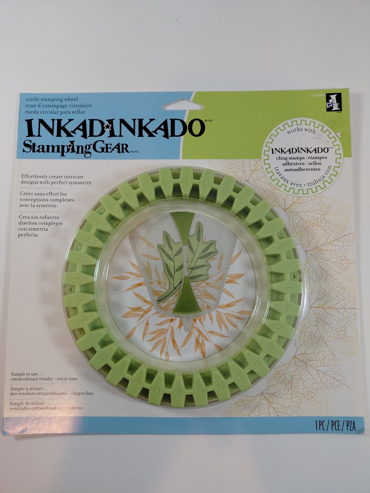 INKADINKADO Stamping GEAR Circle Wheel Craft Tool for Cling Stamps 65-32021 NEW