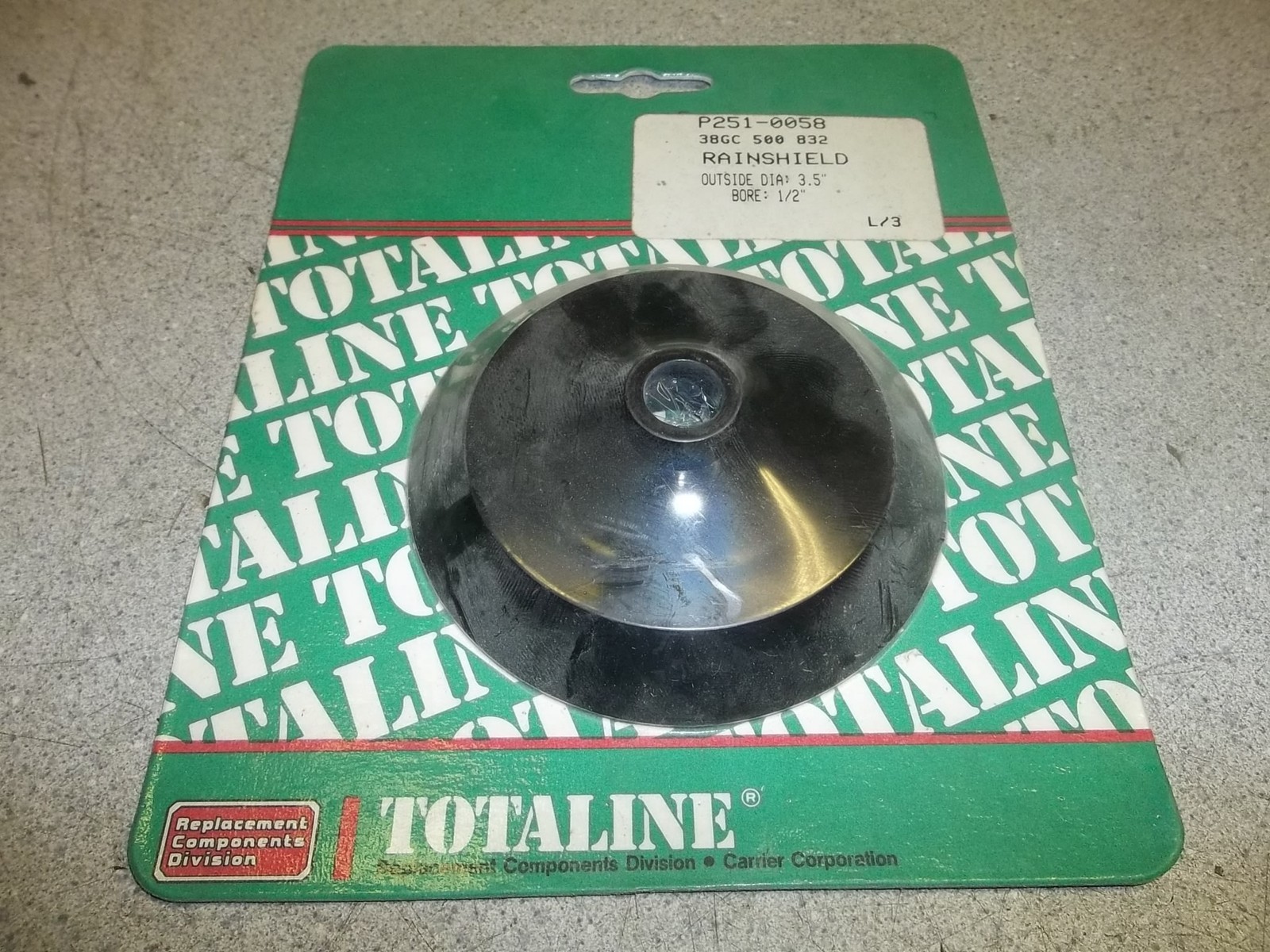 NEW Carrier Rainshield P251-0058 38GC 500 832 OD: 3.5" 1/2" Bore *FREE SHIPPING*