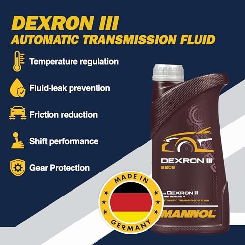 DEXRON 3 Automatic Plus Transmission Fluid for Smoother Shifting, Longer 1L