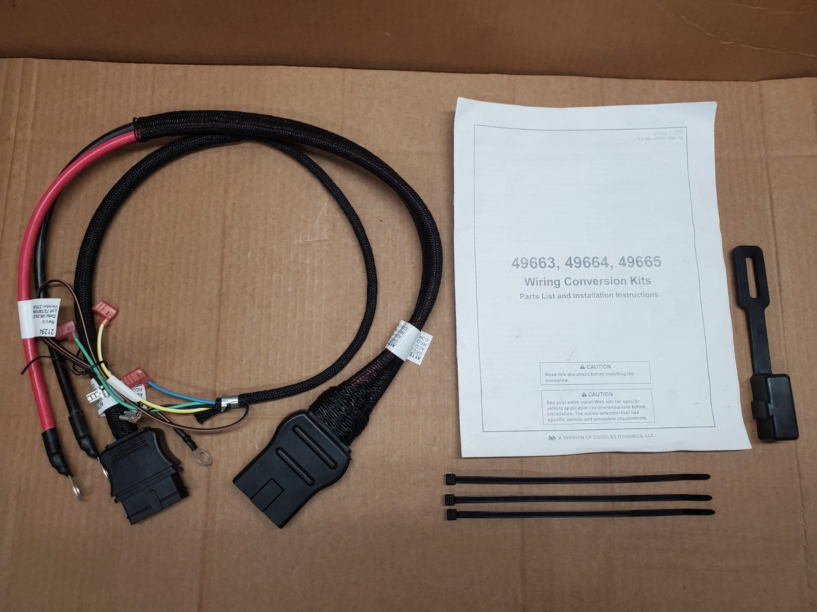 Genuine OEM Western Fisher Fleet Flex/Multiplex to 3 plug conversion kit 49663