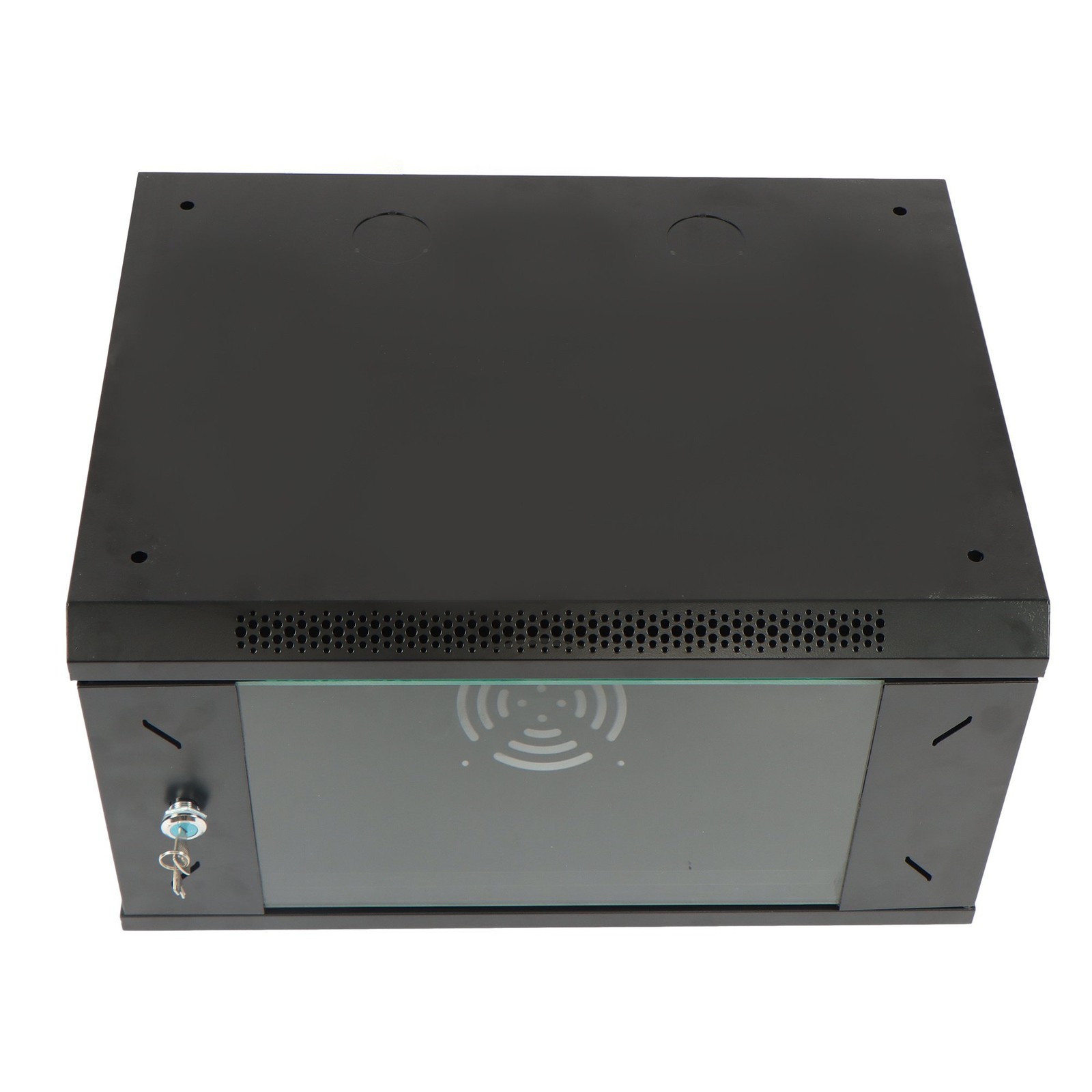 6U Wall Mount Network Cabinet 15.5in Deep with Lock for Data Center Rack"