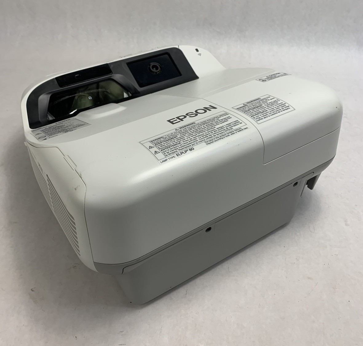 Epson BrightLink 595Wi H599A LCD Projector 1876 Lamp Hours - No Remote Loud Fan