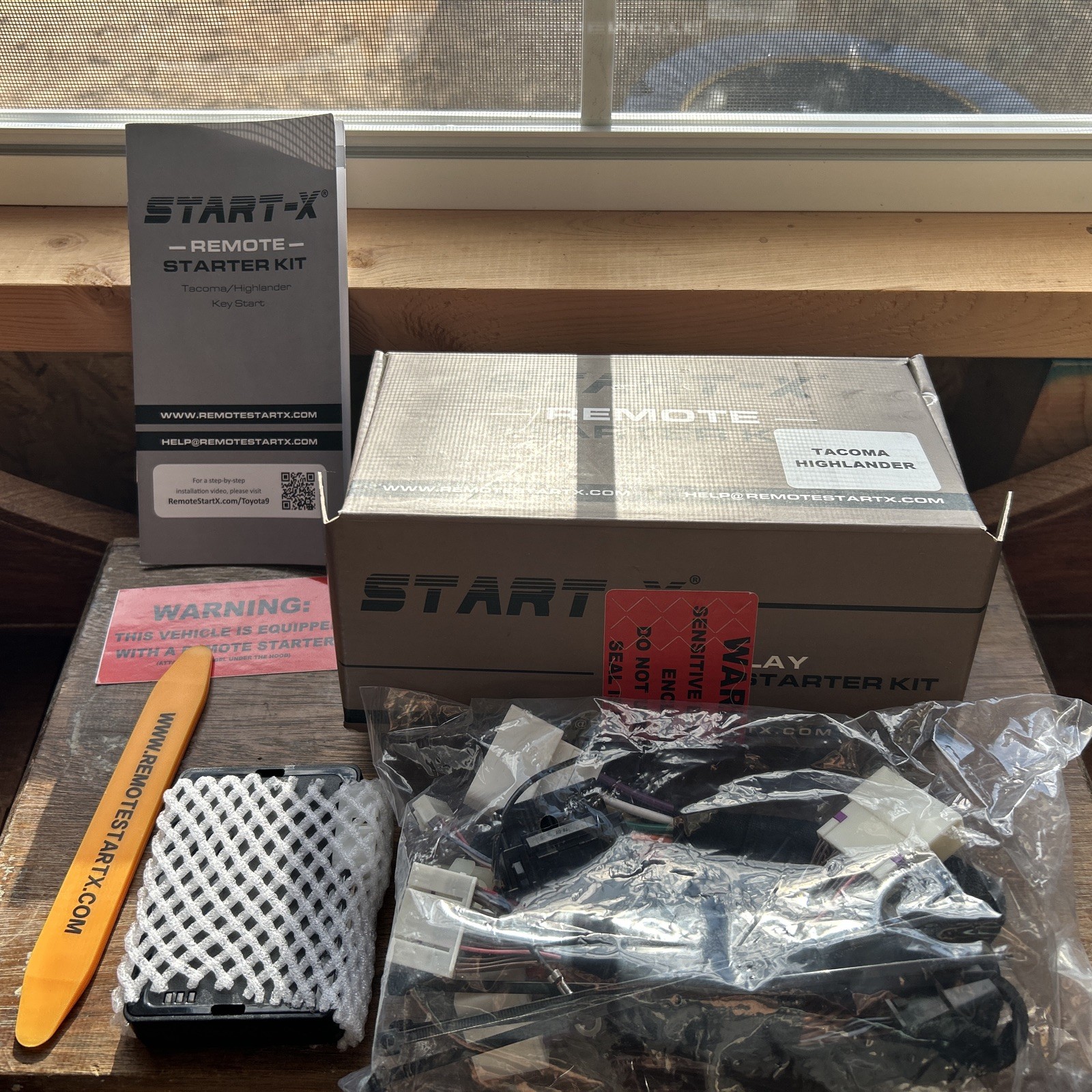 Remote Start-X Toyota 9 Kit For Keyed Tacoma ‘16-23 & Highlander ‘14-19 Models