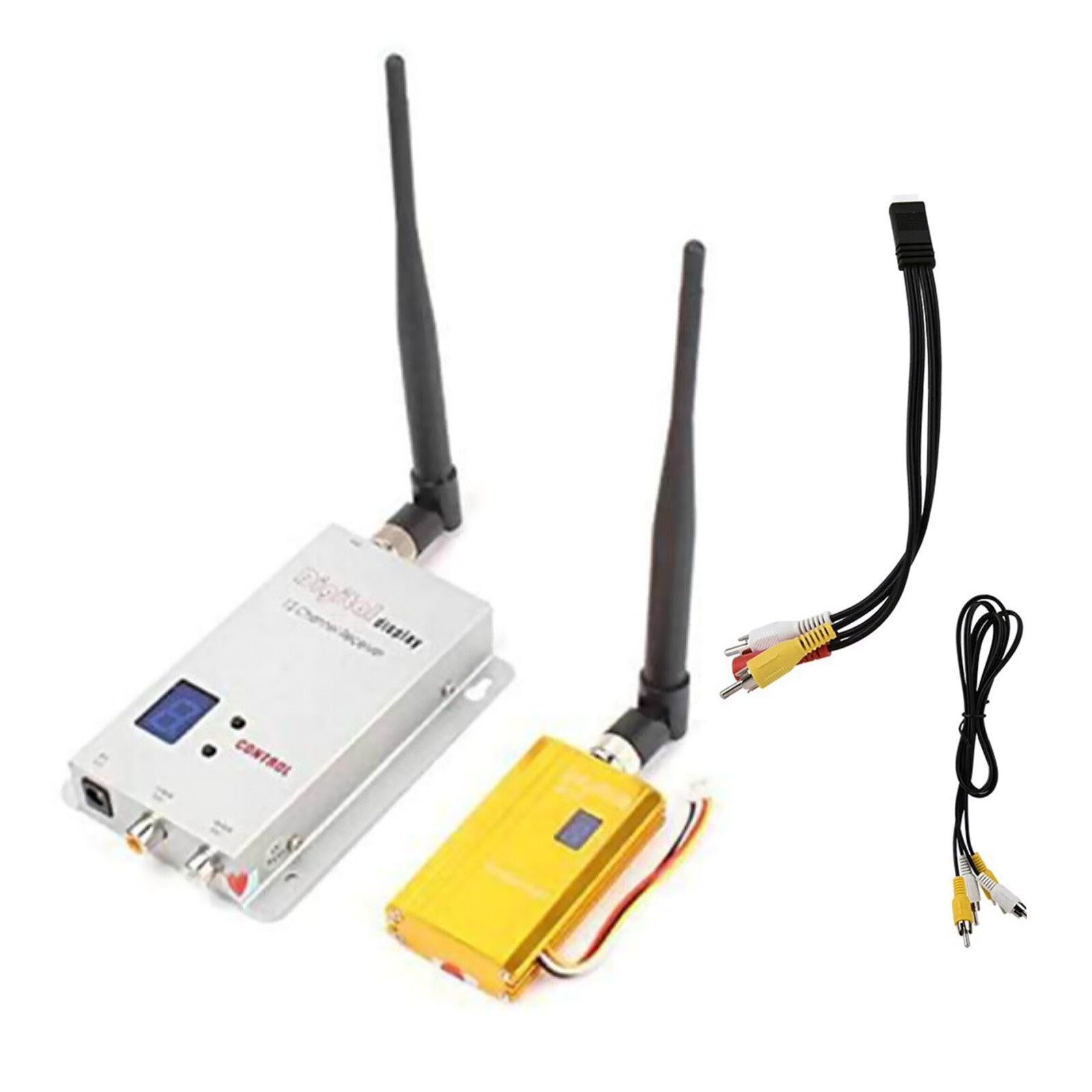 500-1200M 1.2GHz Wireless Audio/Video Transmitter-Receiver CCTV Accessories