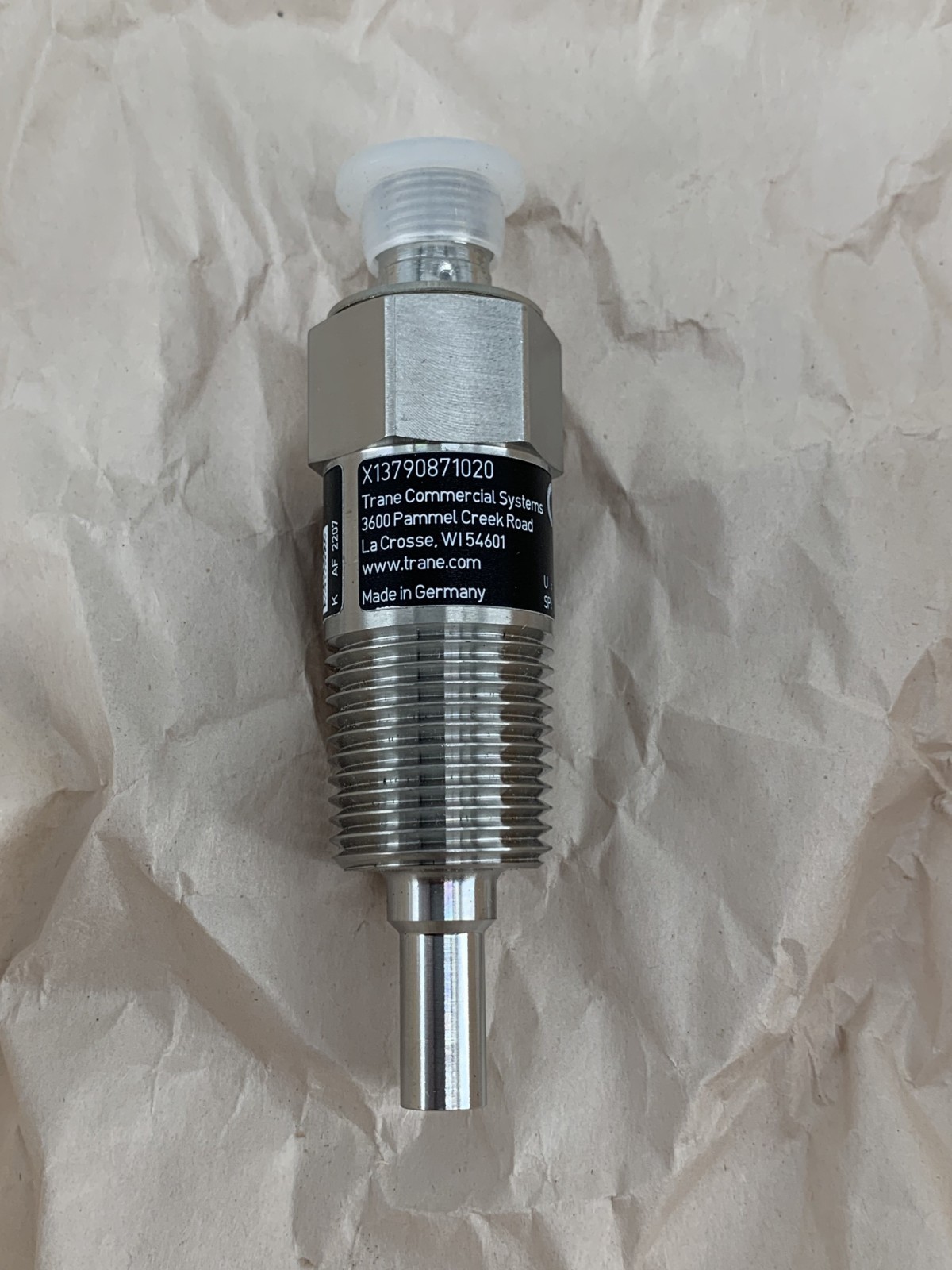 Trane SEN01655 1/2" NPT Programmable Thermal Dispersion Flow Sensor Assembly