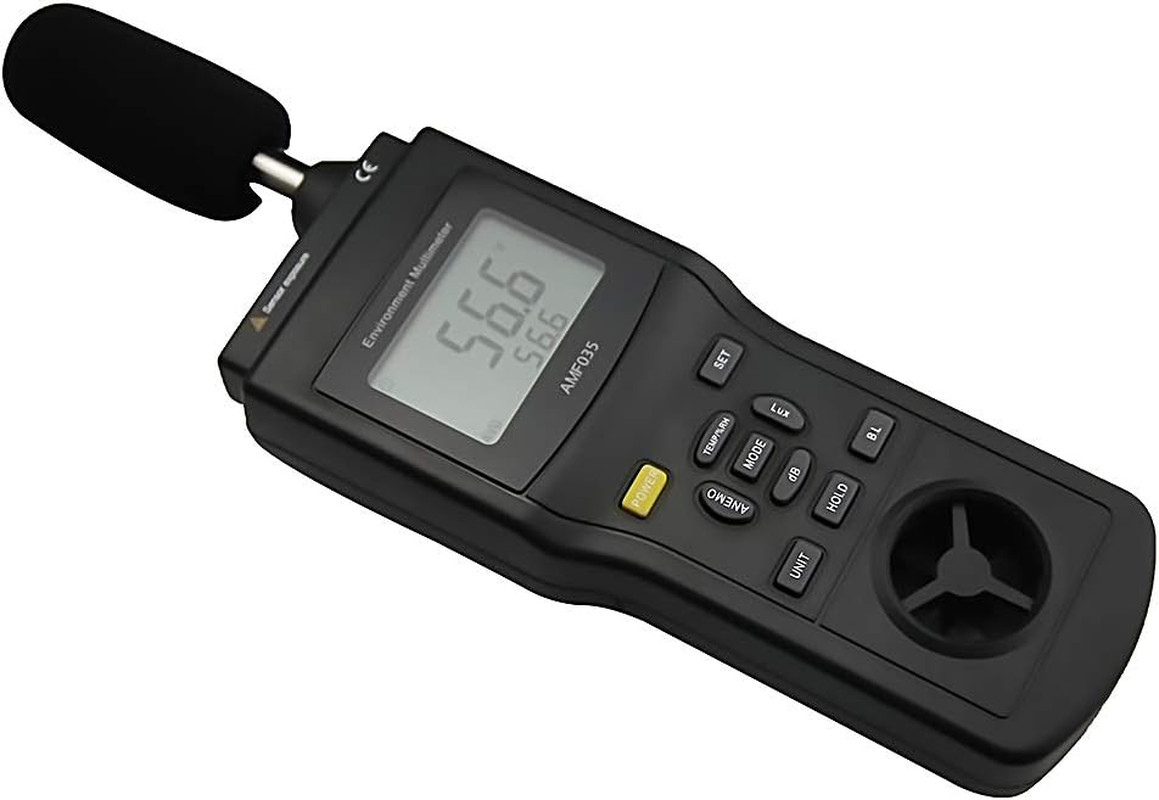 Multi-Functional Environmental Meter Anemometer Sound Level Air Flow Meter LUX M