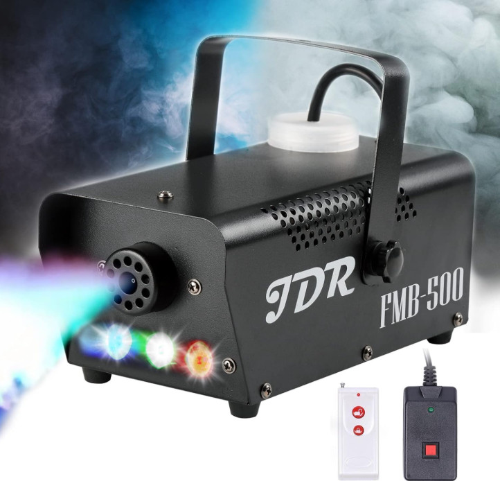 Máquina de Humo 500W 2000 CFM con Luces LED y Control Remoto para Fiestas