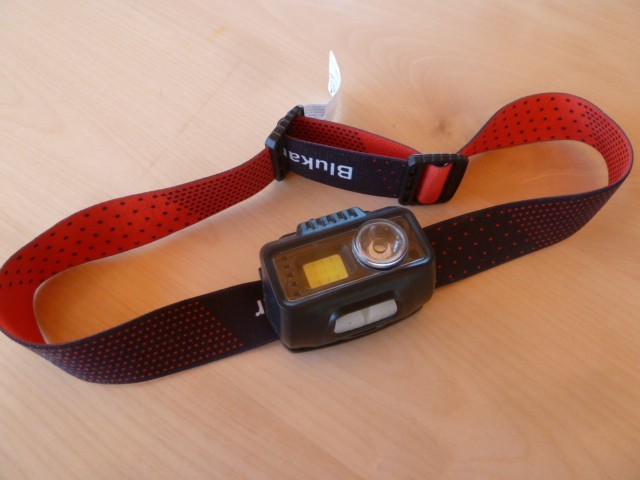 BLUKAR SPORT HEADLAMP NEW 5 SETTINGS THREE LAMPS CLEAR RED FLASH CAMPING HIKING