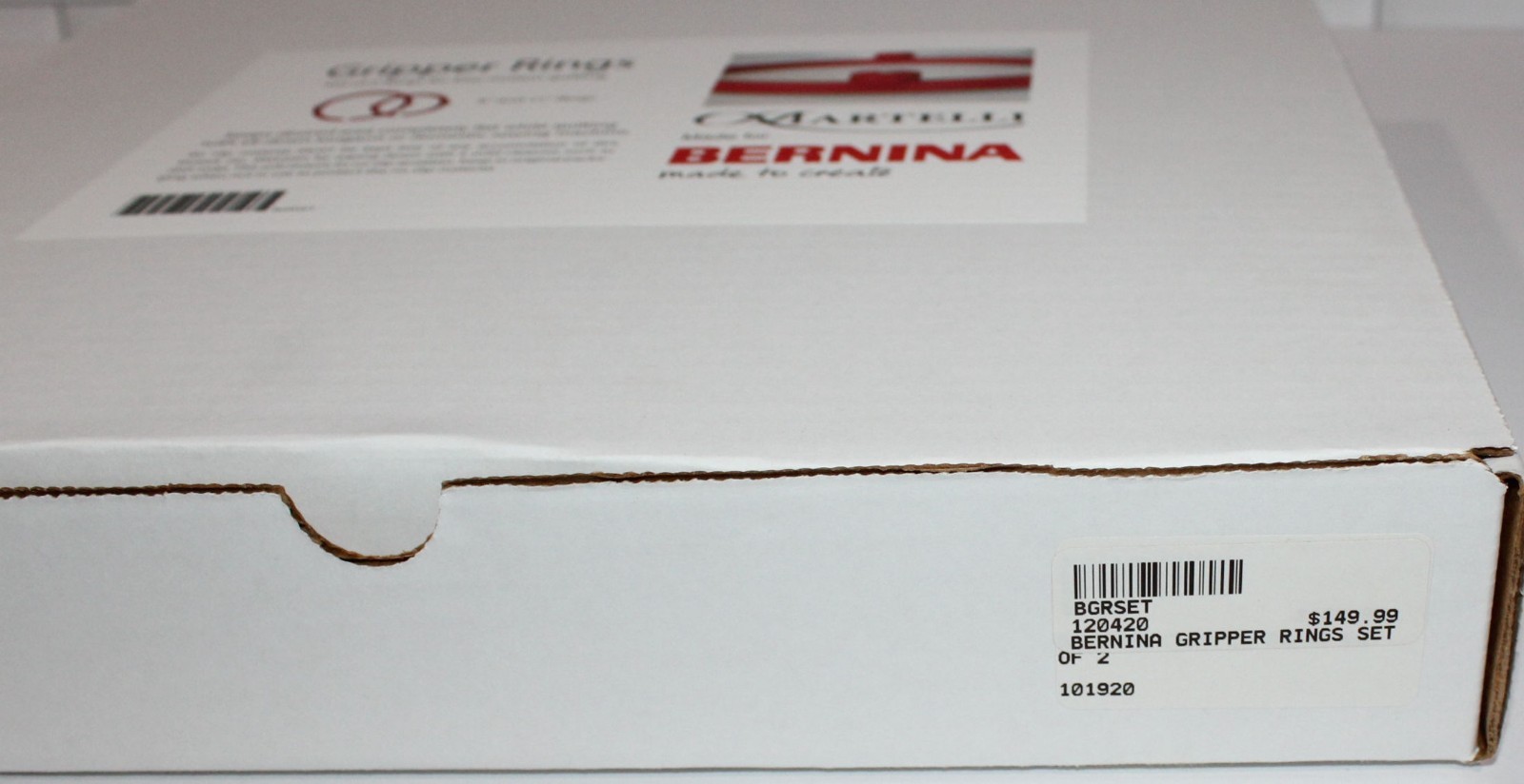 Bernina Gripper Rings Set of 2 Rings for Free-Motion by Martelli 8" and 11"