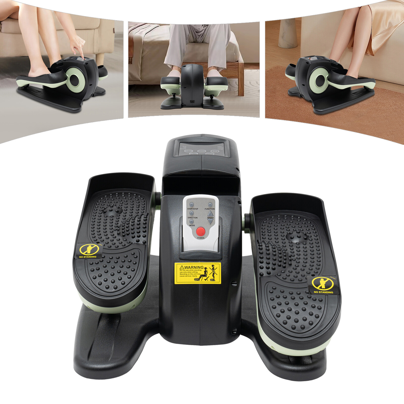Under Desk Elliptical Machine Seated Foot Pedal Electric Elliptical Trainer